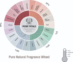 Peony Petals fragrance oil wheel