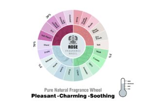 Rose fragrance oil wheel